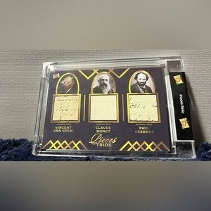 PIECES TRIOS CARD VINCENT VAN GOGH,CLAUDE MONET,PAUL GEZANNE !